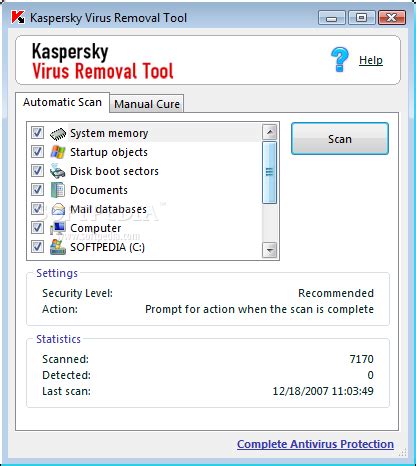 Kaspersky Virus Removal Tool