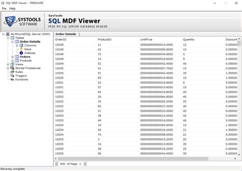 SysTools SQL MDF Viewer